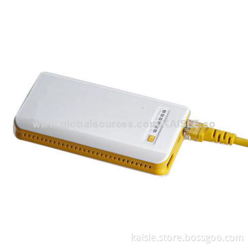 Mobile Power Bank/3G Router, 7,800mAh, 4 Levels Power Indicator, Fast Transfer to Wi-Fi